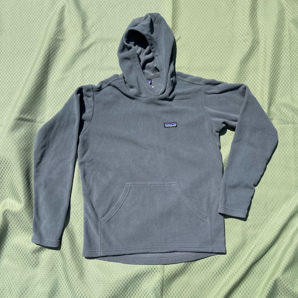 Patagonia Steel Gray Fleece Pullover-Mens Small